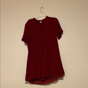 Burgundy professional dress